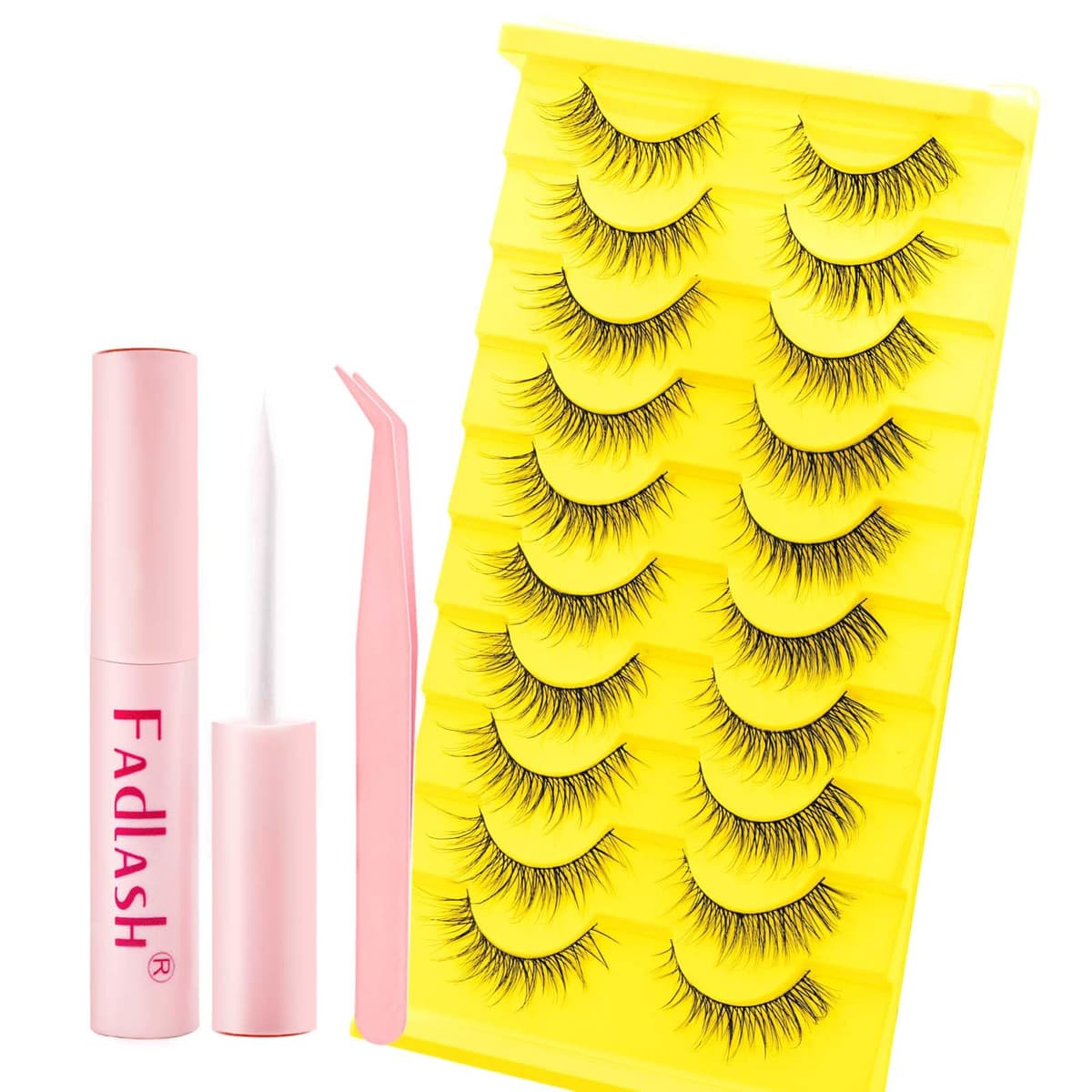 FADLASH 280pcs Extensiones Pestañas Postizas Individuales 40D Cluster Lashes 0.07mm Rizo D Mix 8-16mm Volumen Ruso Pestañas Racimo — view 24