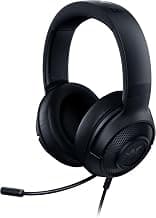 Razer Kraken X Lite - Wired Ultralight PC Gaming Headset - Surround Sound bendable cardioid microphone (230g light, 3.5 jack for PS4, PS5, Switch, Xbox One, Xbox Series X|S) Black