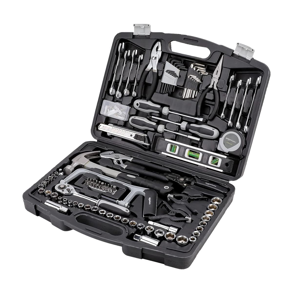 Amazon Basics Caja de herramientas de uso general para el hogar, 131 piezas — view 6