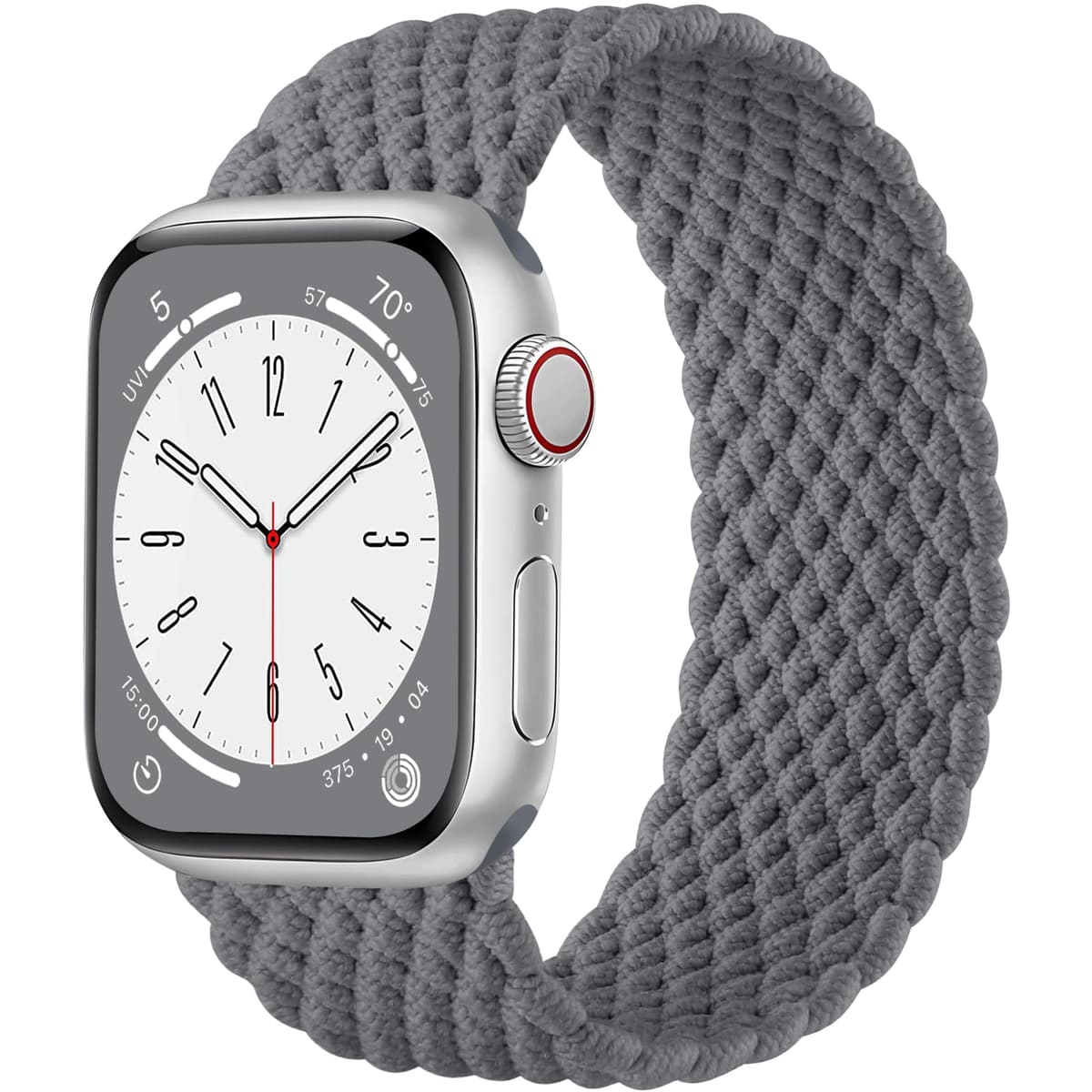 Maledan Braided Solo Loop Strap Compatible with Apple Watch Strap 38mm 40mm 41mm 42mm 44mm 45mm 46mm 49mm for Women Men, Adjustable Stretchy Sport Band for iWatch SE Series 10 9 8 7 6 5 4 3 2 1 — view 18