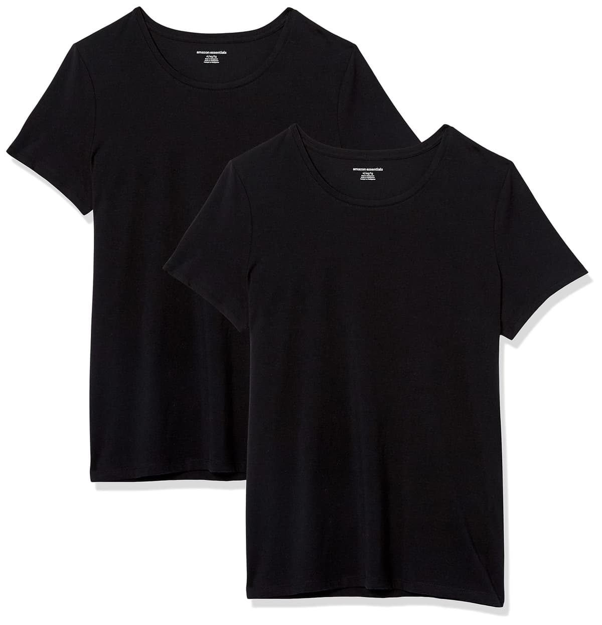Amazon Essentials Camiseta de Manga Corta y Corte Estándar (Opciones de Cuello Redondo y Cuello en V) Mujer, Paquetes Múltiples — view 49