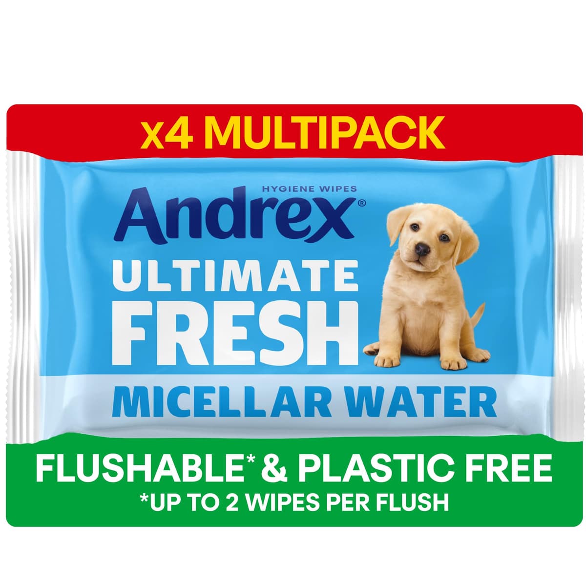 Andrex Ultimate Fresh Washlets, 12 Packs - Gentle, Biodegradable, Flushable Toilet Wipes for Everyday Hygiene, Use with Regular Toilet Roll for a Shower Fresh Clean — view 8