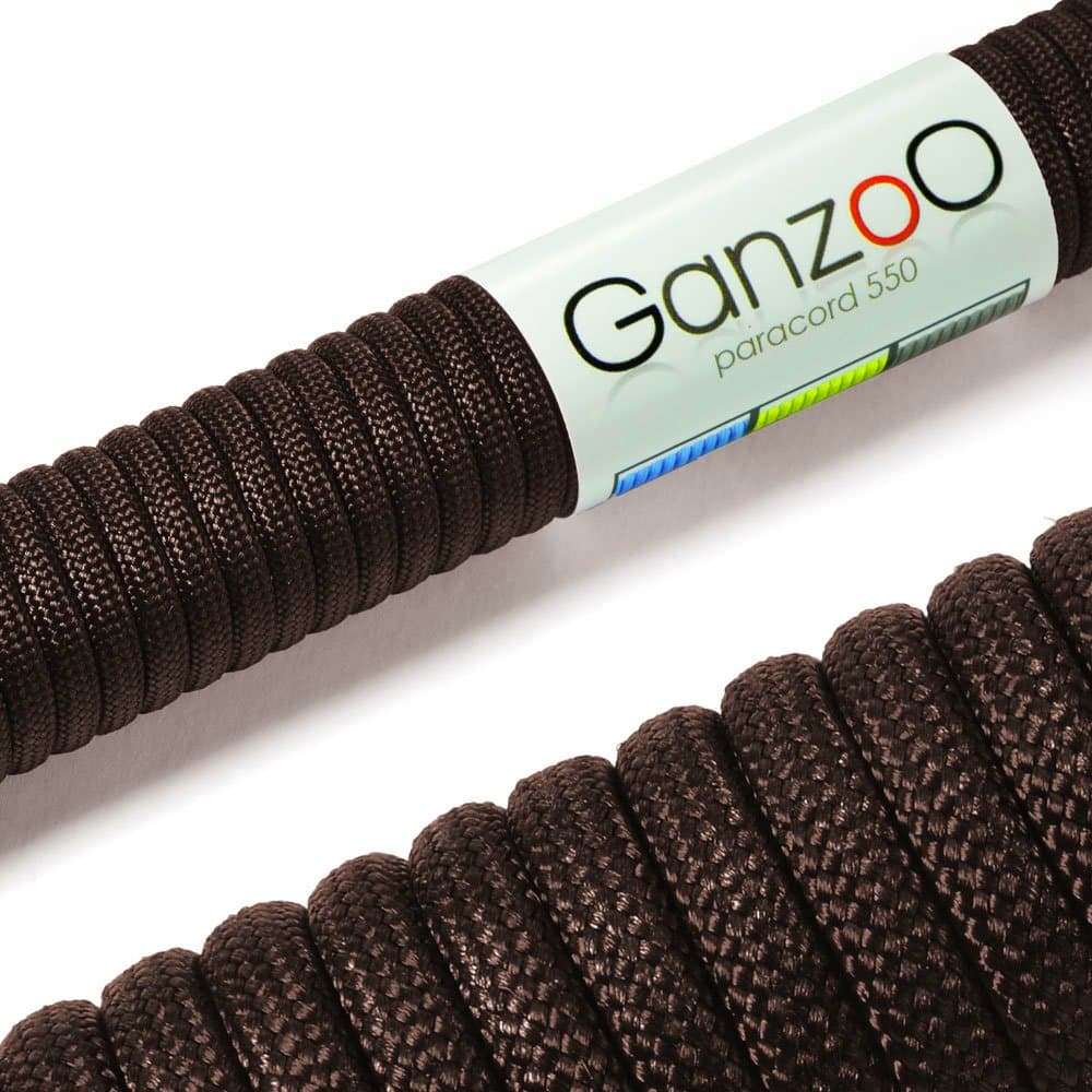 Ganzoo Paracord 550, Cuerda de 4 mm, 30 Metros, Poliéster, Tipo 3-7 Hilos Interiores, Correa de Perro Collar Pulsera, Camping Supervivencia y Cuerda Multiusos, Verde Oscuro — view 8