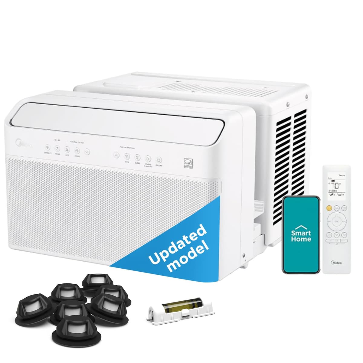 Midea 5,000 BTU EasyCool Window Air Conditioner and Fan - Cool up to 150 Sq. Ft. with Easy to Use Mechanical Control and Reusable Filter, Window Type MAW — view 11