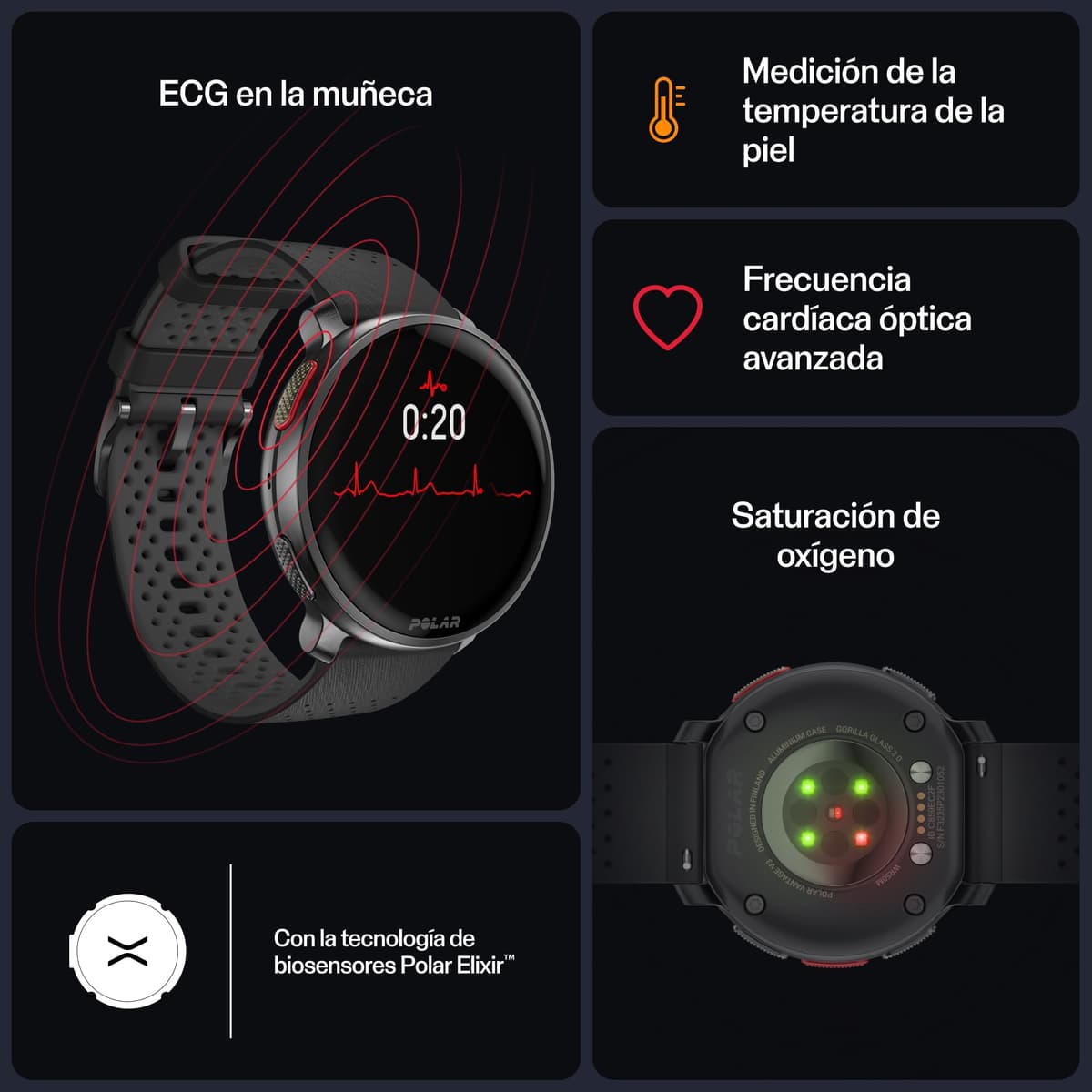 Polar Vantage V3 - Reloj deportivo con GPS, Monitor de frecuencia cardíaca avanzado, Duración de la batería ampliada, Smartwatch para hombre y mujer, Mapas offline, Reloj de running, Reloj de triatlón — view 2