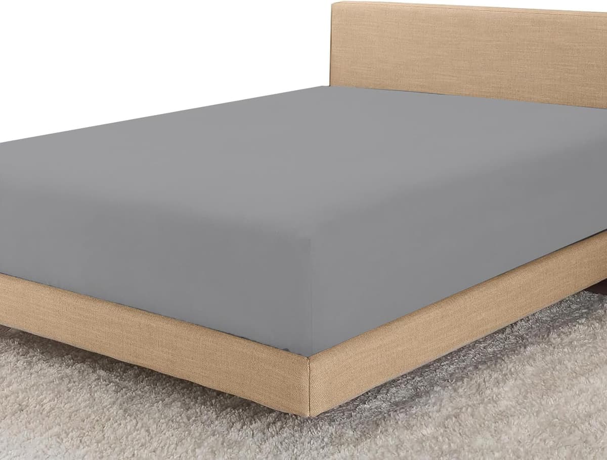 Linens World Egyptian Cotton Fitted Sheets King Size Breathable, Anti Wrinkle 30cm Deep Pocket 200 Thread Count Bed Sheets Bedding & Linen 152 X 200-CM White Bedding King Size Fitted Sheets — view 22