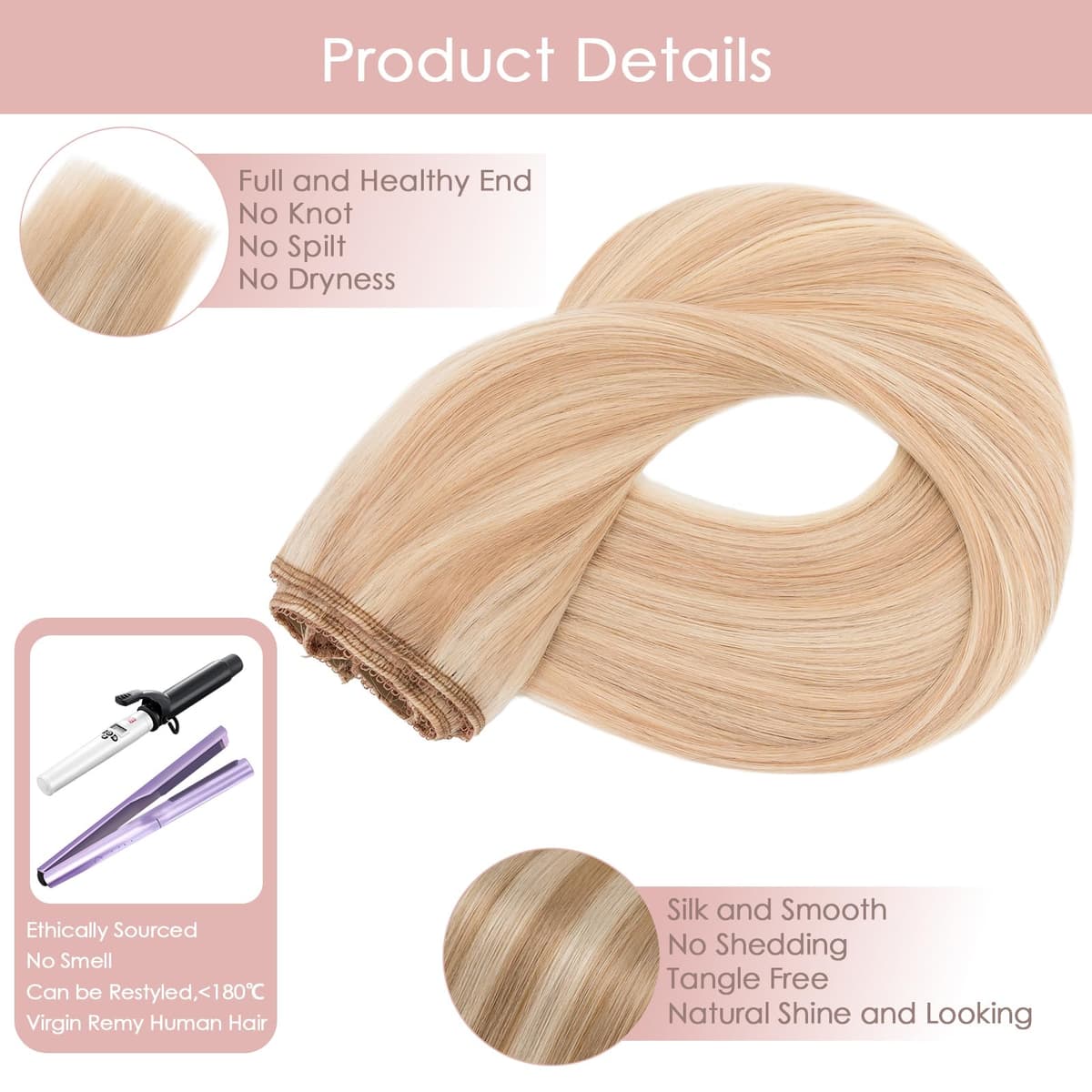 Silk-co 10inch Hair Extensions Clip in Hair Extension Human Hair #04 Medium Brown -Basic Thickness-Thin Weft- 8 Pieces Real Remy Straight Hair Extensions[50g] — view 33