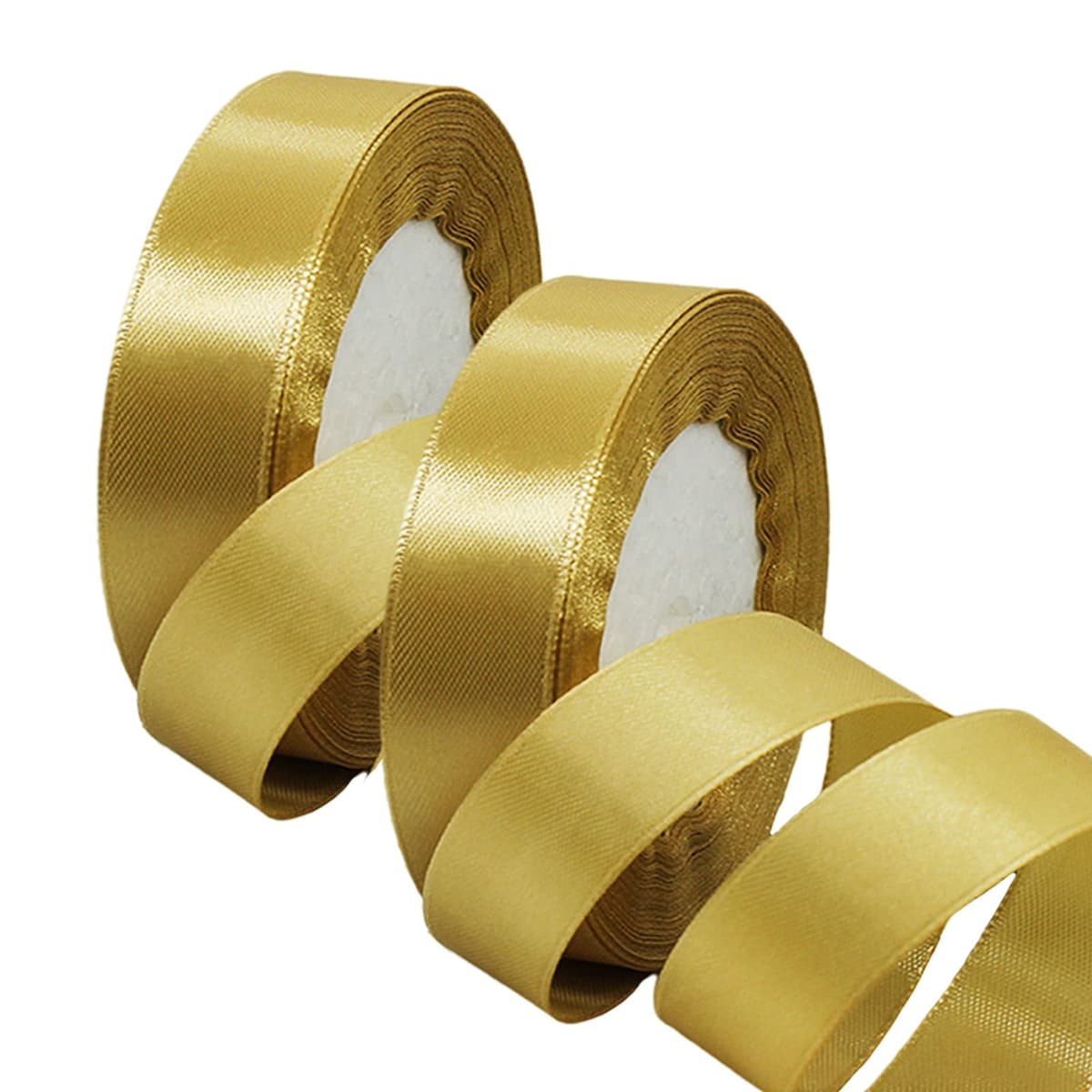 40mm Wide White Ribbon Thick Wedding Car Ribbon 22m, 1.5 inch Thick White Satin Ribbon for Gift Wrapping Wedding Car Christmas Birthday Cake Hair Bow Florist Bouquet Crafts Decorations — view 185