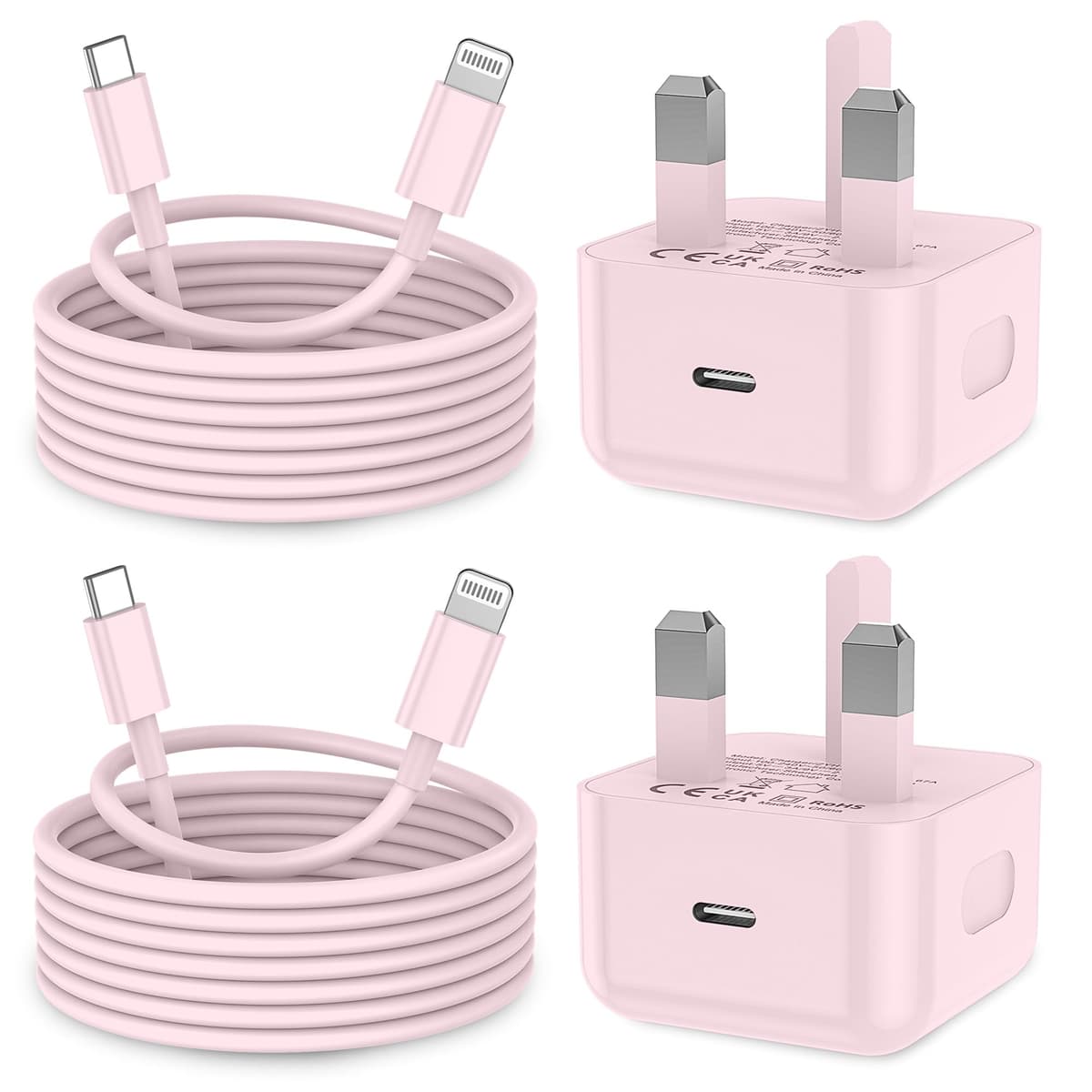 KTDRJN for iPhone Charger Fast Charge, 2Pack PD 20W Fast Apple Charger Cable 2M, iPhone Fast charger Plug with USB C To Lightning Cable for iPhone 14 13 12 11 Pro Max XS XR X 8 7 6 Plus, iPad and iPod — view 11