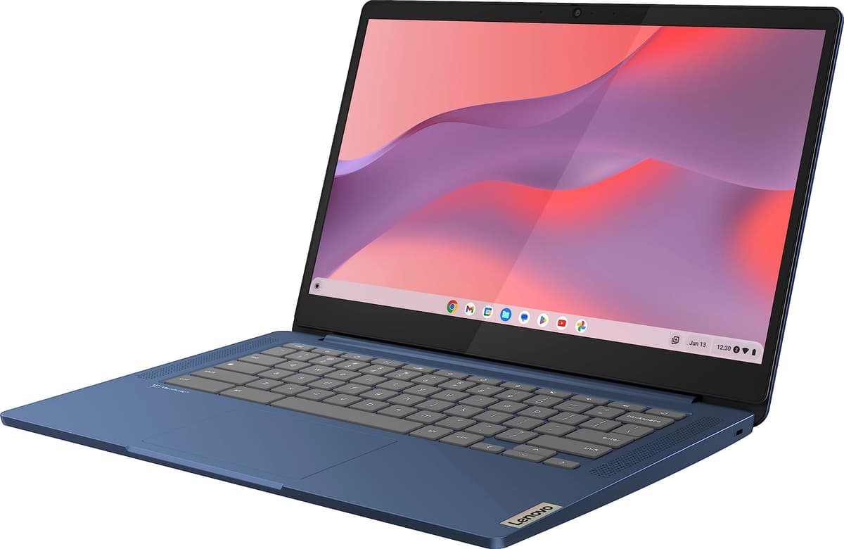 Lenovo Flagship Chromebook, 14'' FHD Touchscreen Slim Thin Light Laptop Computer, 8-Core MediaTek Kompanio 520 Processor, 4GB RAM, 64GB eMMC, WiFi 6,Chrome OS, Abyss Blue — view 2