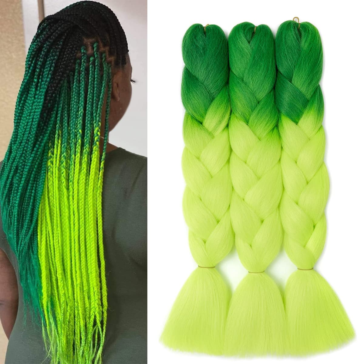 60cm Extensiones de Pelo Trenzas Africanas Castaño Oscuro Extensiones para Trenzas Africanas 1 pcs 100g Kanekalon Pelo para Trenzas Africanas Sintetico Extensiones de Trenzado Cabello Braiding — view 156