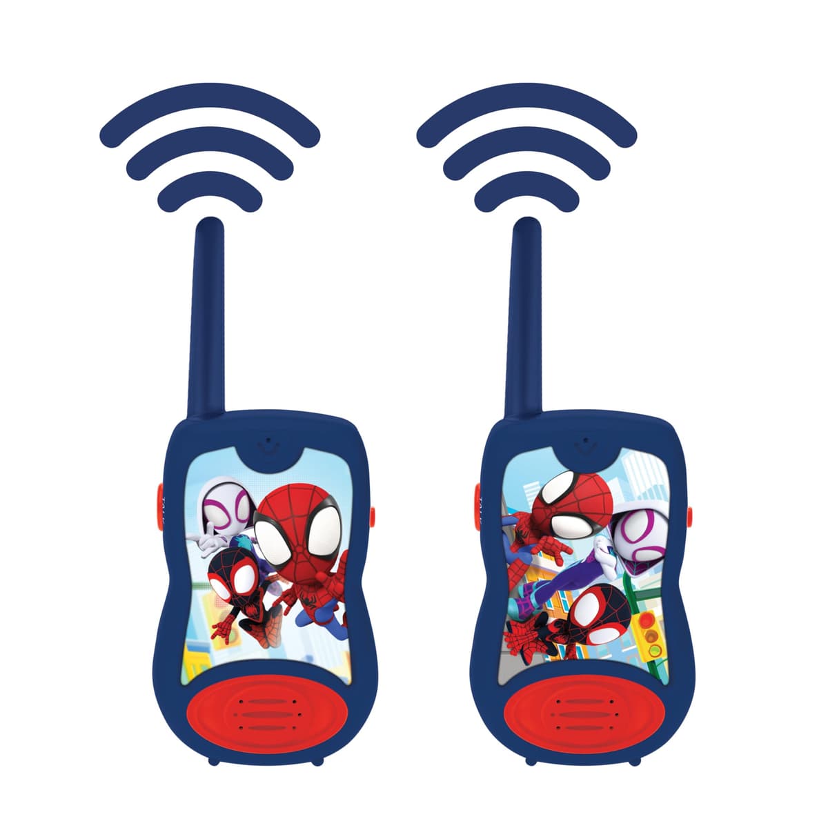 Lexibook, Spidey y su superequipo, Walkie-talkies 200m, Juego de comunicación para niños, 2 Canales de comunicación, Clip para cinturón, a Pilas, Azul/Rojo, TW12SP1 — view 2