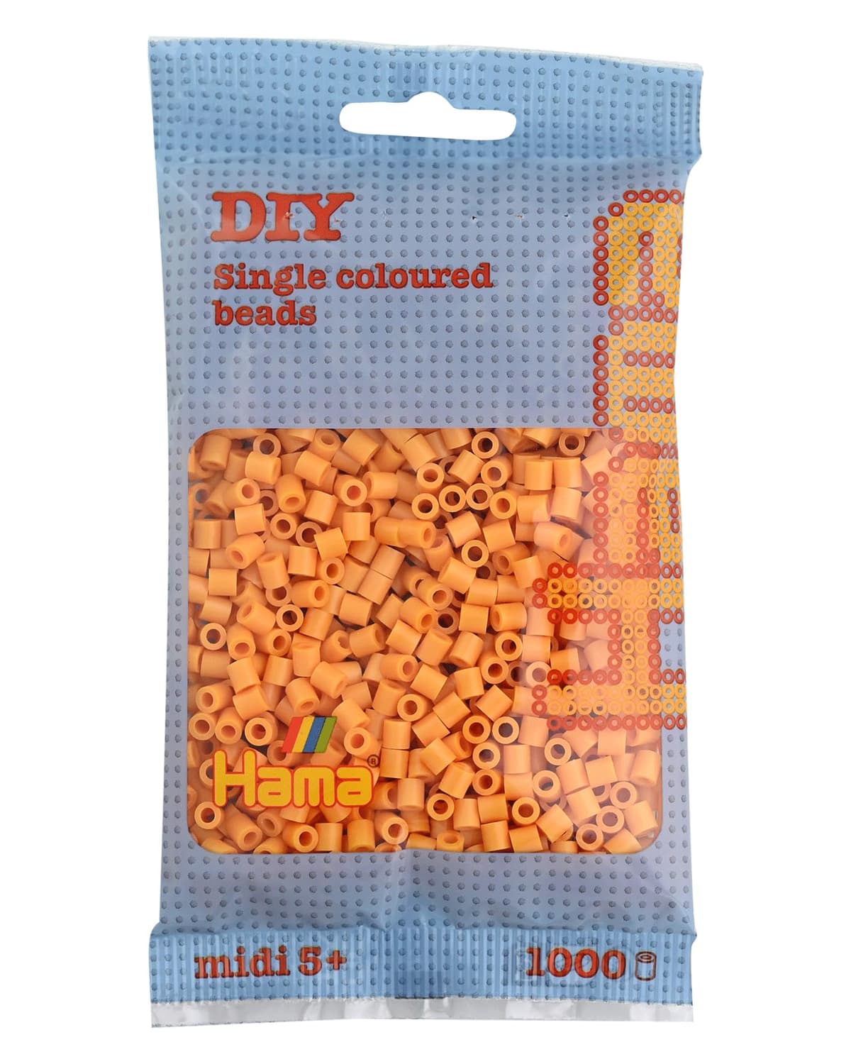 HAMA Bolsa de perlas | Aprox. 1000 cuentas midi fusibles para manualidades y mosaicos | Perlas de fusión para niños creativos 5+ | Juego de arte y decoración | Beige — view 61