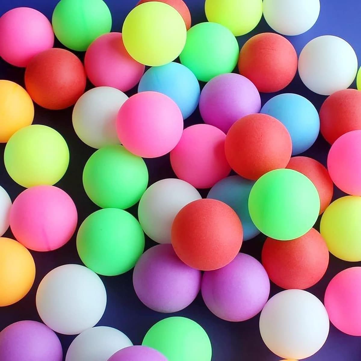 Pelotas de Ping Pong,50 Piezas 40 mm Color Pelotas de Ping Pong Plastico Pelota Ping Pong Pelota Ping Pong estándar para Adultos y Niños Mezcla de Colores — view 4