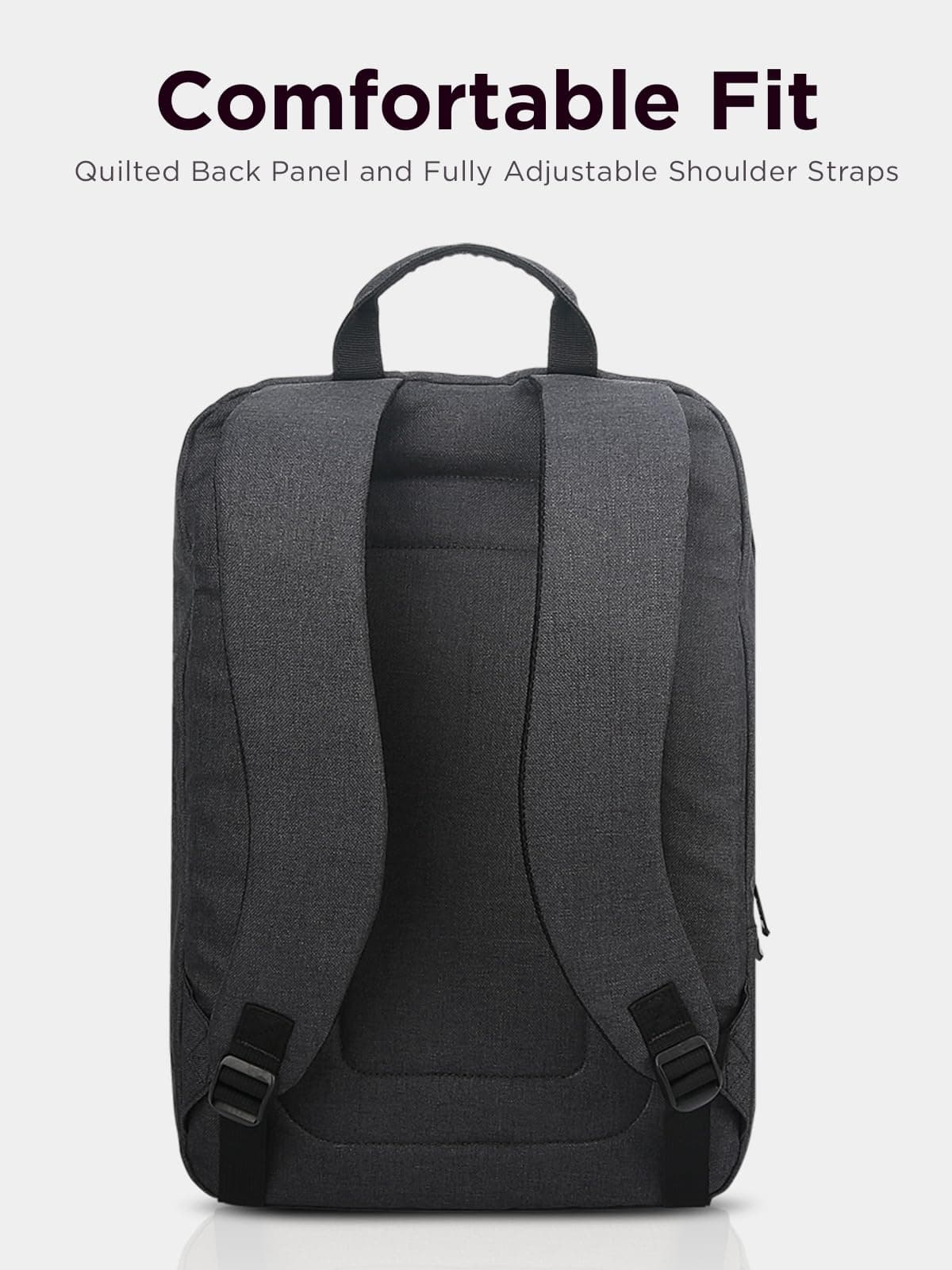 Lenovo Laptop Backpack B210, 15.6-Inch Laptop/Tablet, Durable, Water-Repellent, Lightweight, Clean Design, Sleek for Travel, Business Casual or College, GX40Q17225, Black — view 3