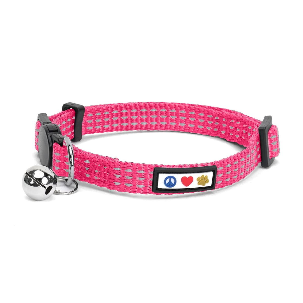 Pawtitas Collar Ajustable para Gato Reflectante con Campana Desmontable Verde — view 10