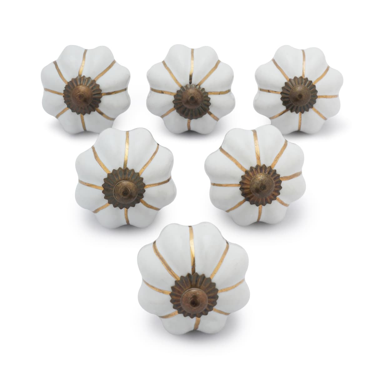 Ajuny Vintage Juego de 20 Pomos de Cerámica Blanca para Cómoda Cajón Armario Cocina Moderna Baño y Dormitorio Tiradores Decorativos Hechos a Mano — view 25