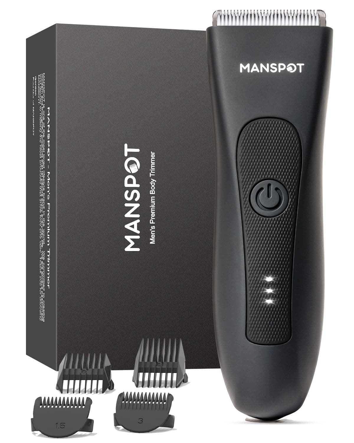 MANSPOT Afeitadora Corporal Masculina, Depiladora Corporal Hombre Electrica con Cuchilla de Cerámica Desmontable y Protección IPX7, Rasuradora Hombre Recargable USB para Cuerpo, Zona Intima, Genitales — view 9