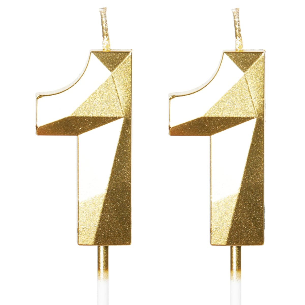 Yiran 50th Birthday Candles, Gold Number 50 Happy Birthday Candles, Cake Topper Decorations for Birthday Party, Wedding Anniversary Celebration Supply — view 117