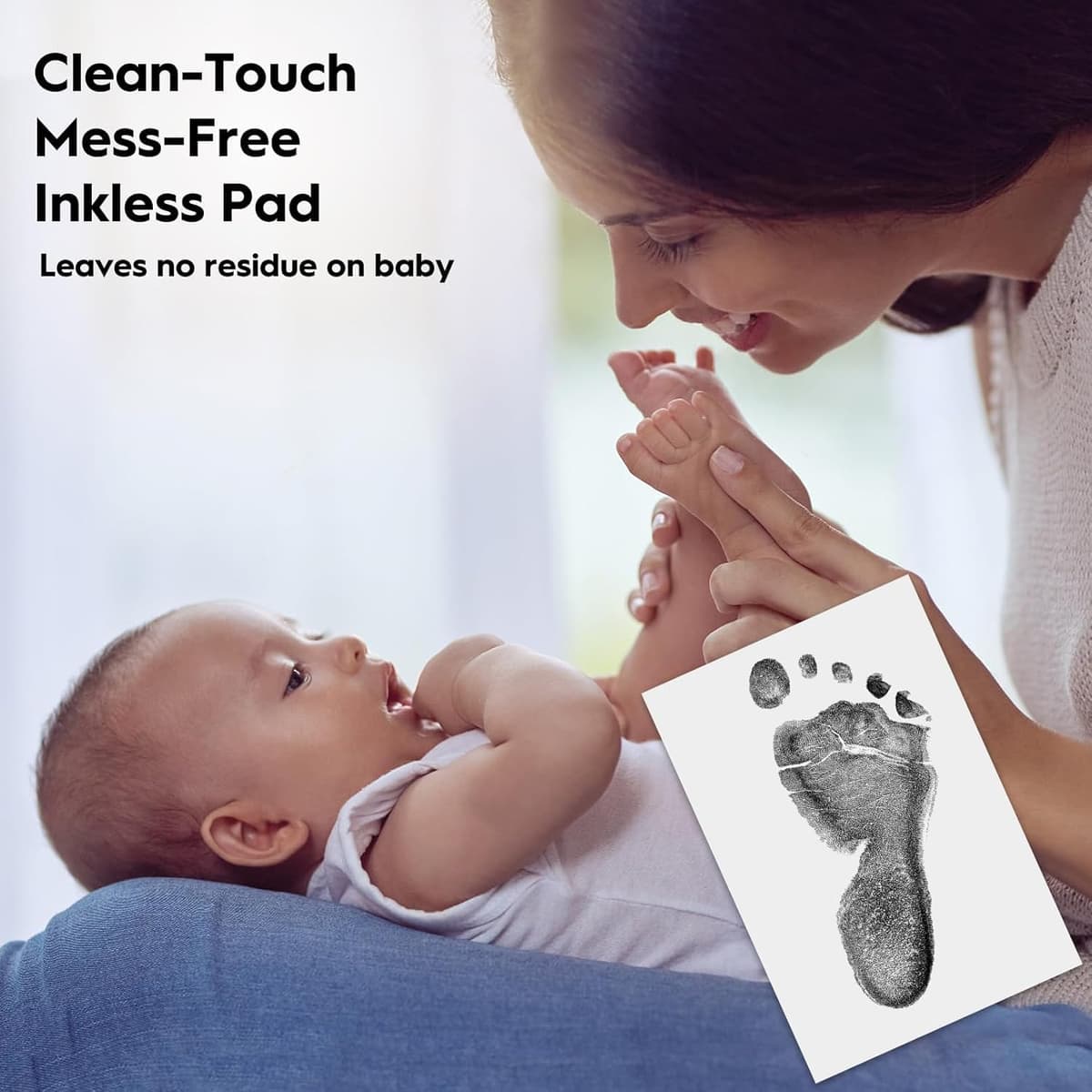TATUNER Baby Hand and Footprint Kit Inkless - Mess Free Ink Pad, Paw Print Kit for Dogs and Cats, Safe Clean Touch Ink Pads for Newborn Handprints — view 3