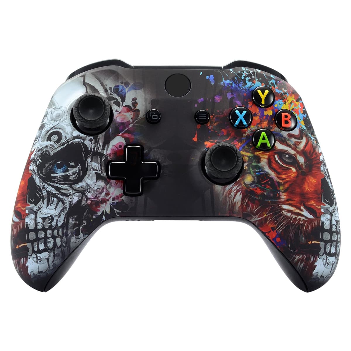 eXtremeRate Carcasa para Xbox One S X Accesorios Funda Delantera Protectora de la Placa Frontal Cubierta Antideslizante para Xbox One X S Control-Model 1708 (Origen del Caos) — view 19
