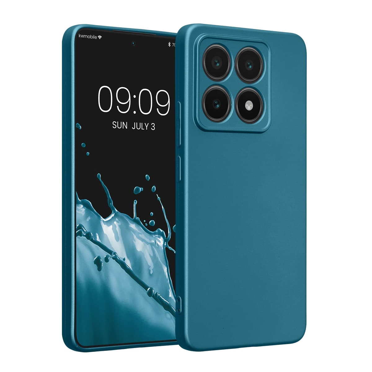 kwmobile Carcasa Compatible con Xiaomi Redmi Note 14 Pro 5G / Poco X7 Funda - Funda Ultrafina de TPU con Bordes elevados - Lavanda Metalizado — view 70