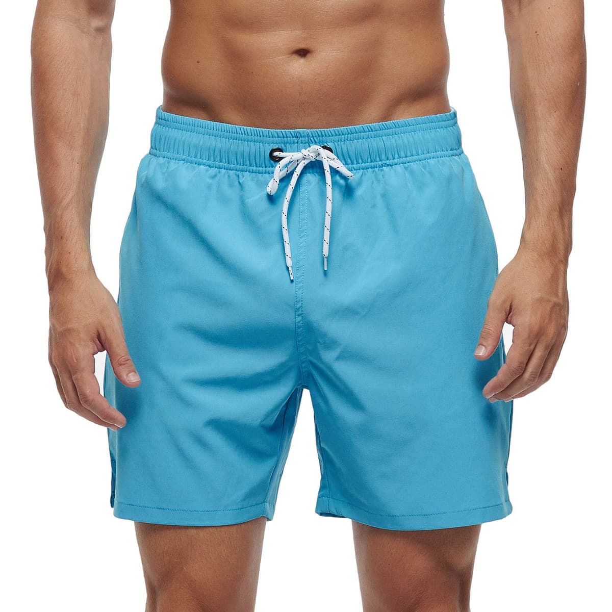 Bañador Hombre 2 en 1 Bañador de Secado Rápido con Forro de Malla y Cordón de Ajuste para Playa Bañador Casual Impermeable para Piscina Verano — view 11