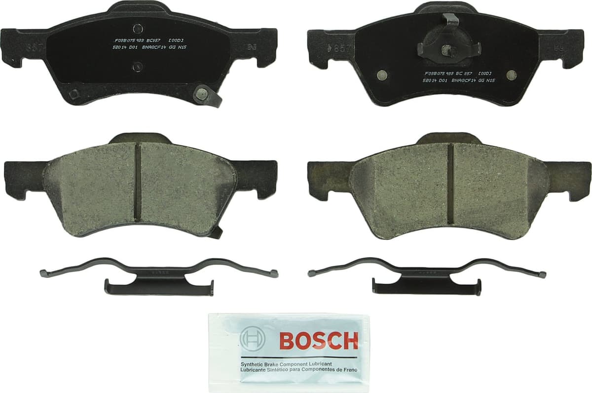 Bosch BC914 QuietCast Premium Ceramic Disc Brake Pad Set For: Acura ILX; Honda Accord, Civic, CR-V, Element, Fit, Front — view 264