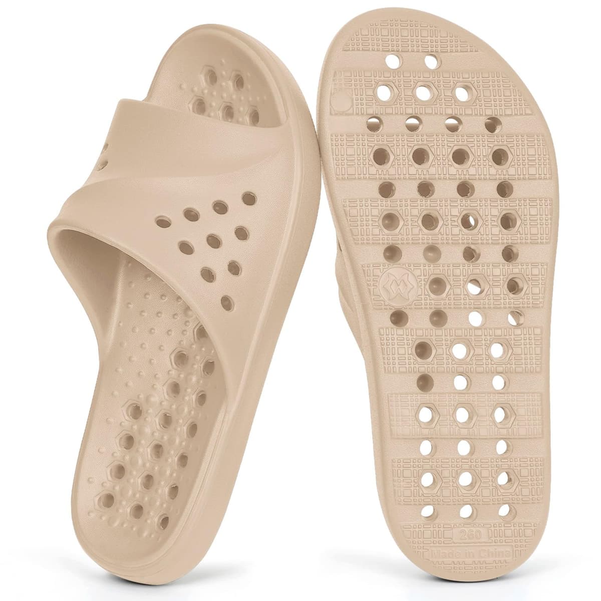 Gaatpot Zapatillas de Baño con Orificios de Drenaje para Hombre y Mujer, Antideslizantes,Secado Rápido — view 10