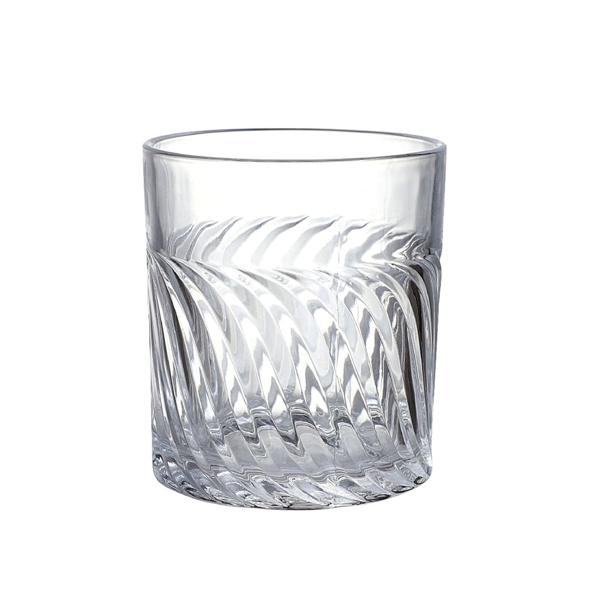 INDE SANTA CLARA | Set 6 Vasos de Cristal Agua 35cl Oban Tallado Transparente, Vasos Bajos de Vidrio Claro, Vasos Agua Aptos Lavavajillas y Microondas — view 4