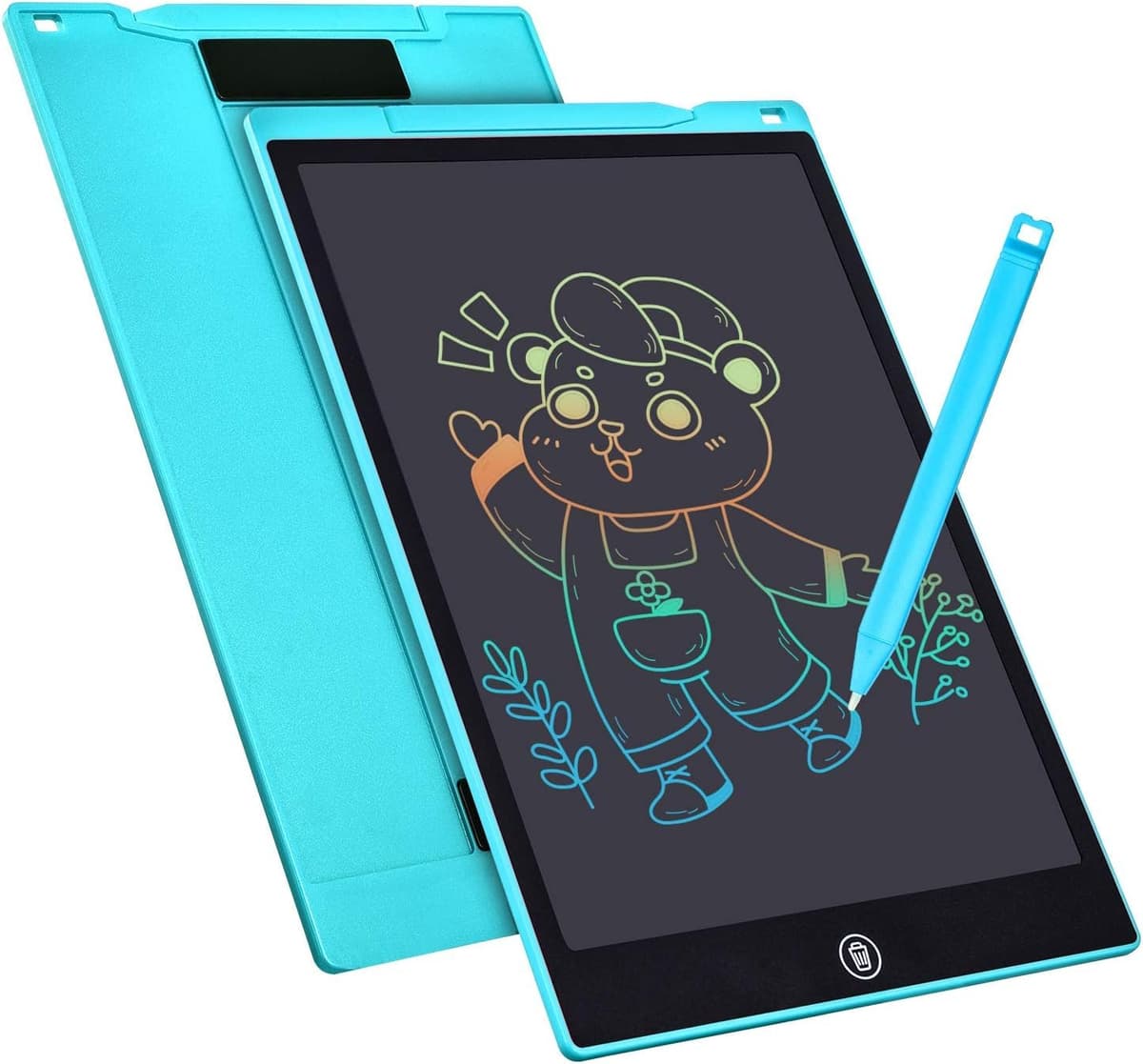 Tableta de Escritura Color LCD 12 Pulgadas, Tablet Escritura Pantalla Colorido Infantil, Tableta Grafica Dibujo Niños Adecuada para el Hogar, Escuela, Oficina, Cuaderno de Notas con Fundas (Pink) — view 8