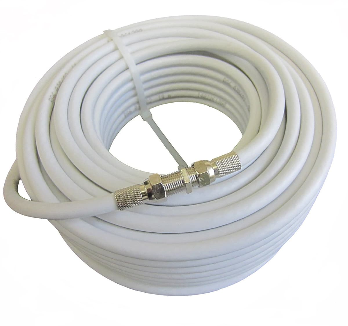 2M White Coax Cable For Virgin Media, Sky TV, Broadband Extension and Tivo & Superhub (2M, WHITE) — view 4