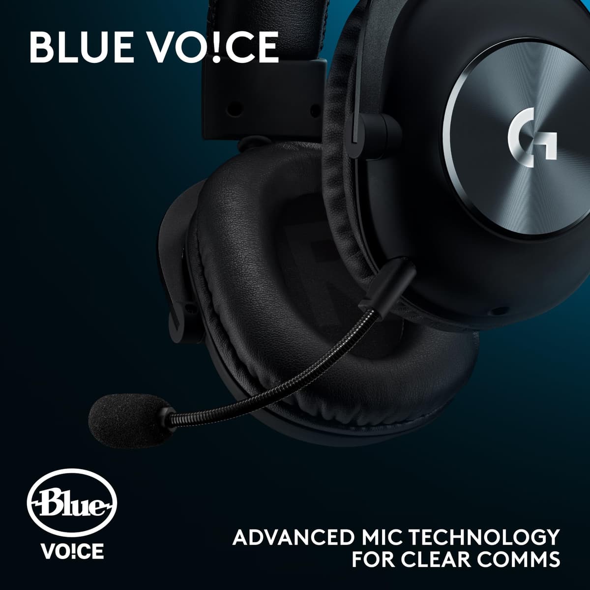 Logitech G Pro X SE Wired Gaming Headset with Microphone: Detachable Microphone, DTS Headphone:X 7.1, for PC, Xbox One, Xbox Series X|S, PS5, PS4, Includes USB DAC - Black — view 2
