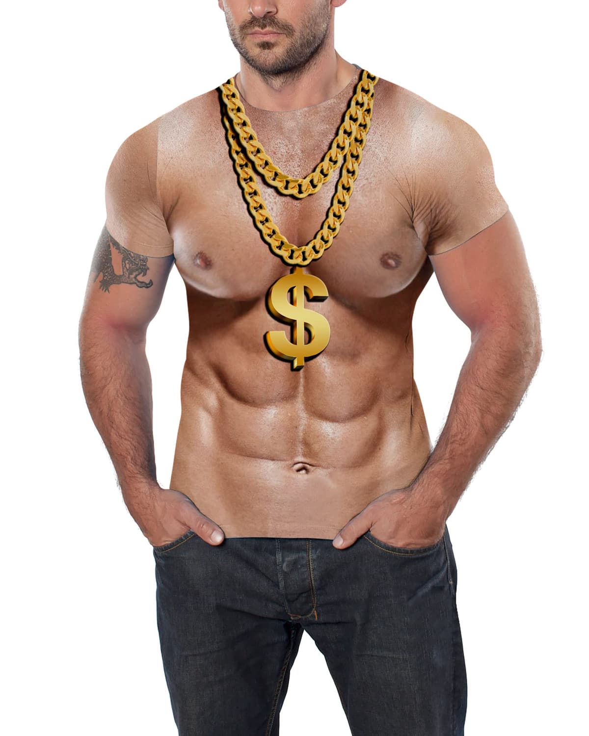 RAISEVERN Camiseta Hombre 3D Personalizadas Divertidas Estampada Camisetas Horteras Fiesta Regalo, S-XXL — view 2