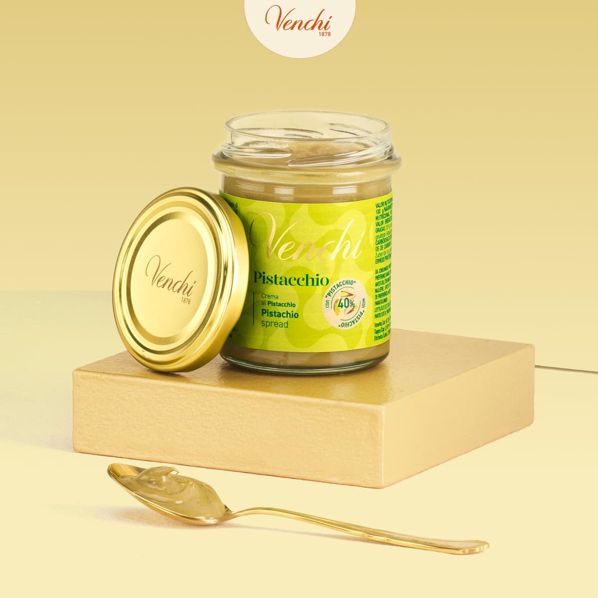 Venchi - crema de pistacho para untar, 200 g - Edición limitada - Sin gluten - Idea para regalo — view 2