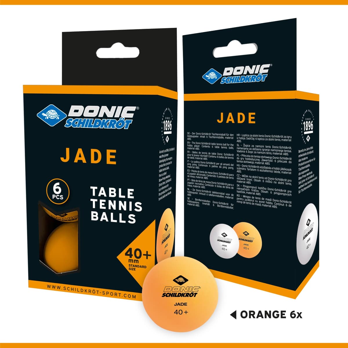 Donic-Schildkröt Pelota de Tenis de Mesa Jade, Calidad Poly 40+ — view 2