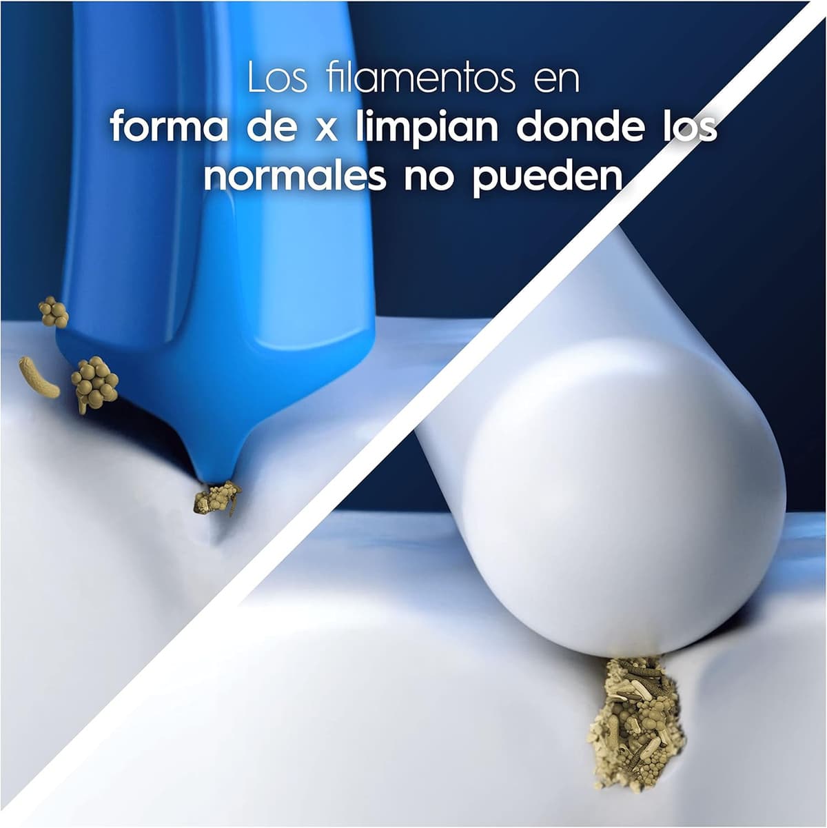 Oral-B Pro CrossAction Cabezales De Recambio ORIGINALES para Cepillo de Dientes Eléctrico Oral-B Pro, Pack de 10 Recambios Con Indicador De Uso, Blanco (Tamaño Buzón)