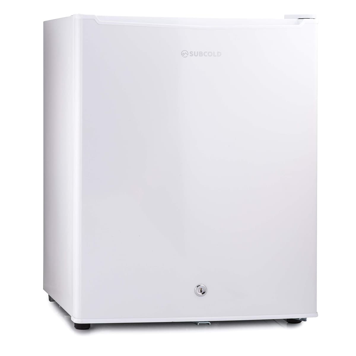 Subcold Eco50 Mini Fridge White | Table-Top Model | Counter-Top Fridge | Solid Door with Chiller Box | Lock & Key | Energy Efficient (45L, White) — view 5