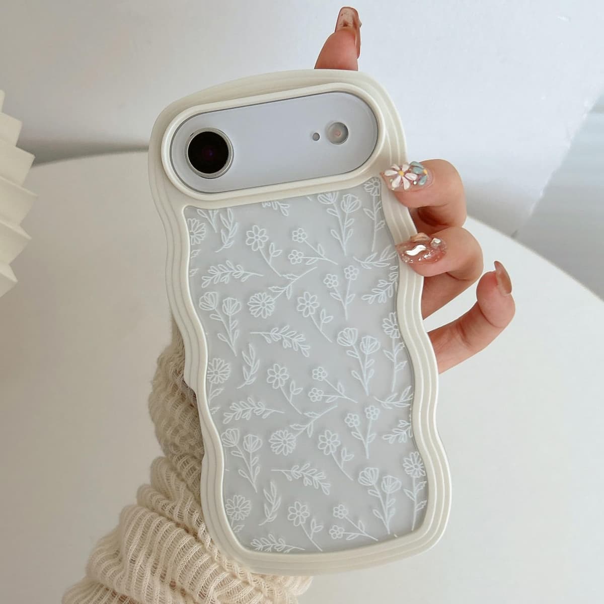 QLTYPRI Compatible with iPhone 11 Case, Cute Curly Wave Frame Clear Case for Girls Women, Transparent Soft Silicone TPU Bumper Shockproof Protective Phone Cover for iPhone 11 - Purple — view 115