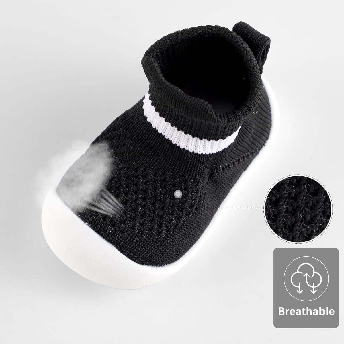 MK MATT KEELY Baby Shoes Boys Girls Sock Shoes Toddlers Pre Walkers First Walking Shoes with Anti Slip Rubber Sole — view 4