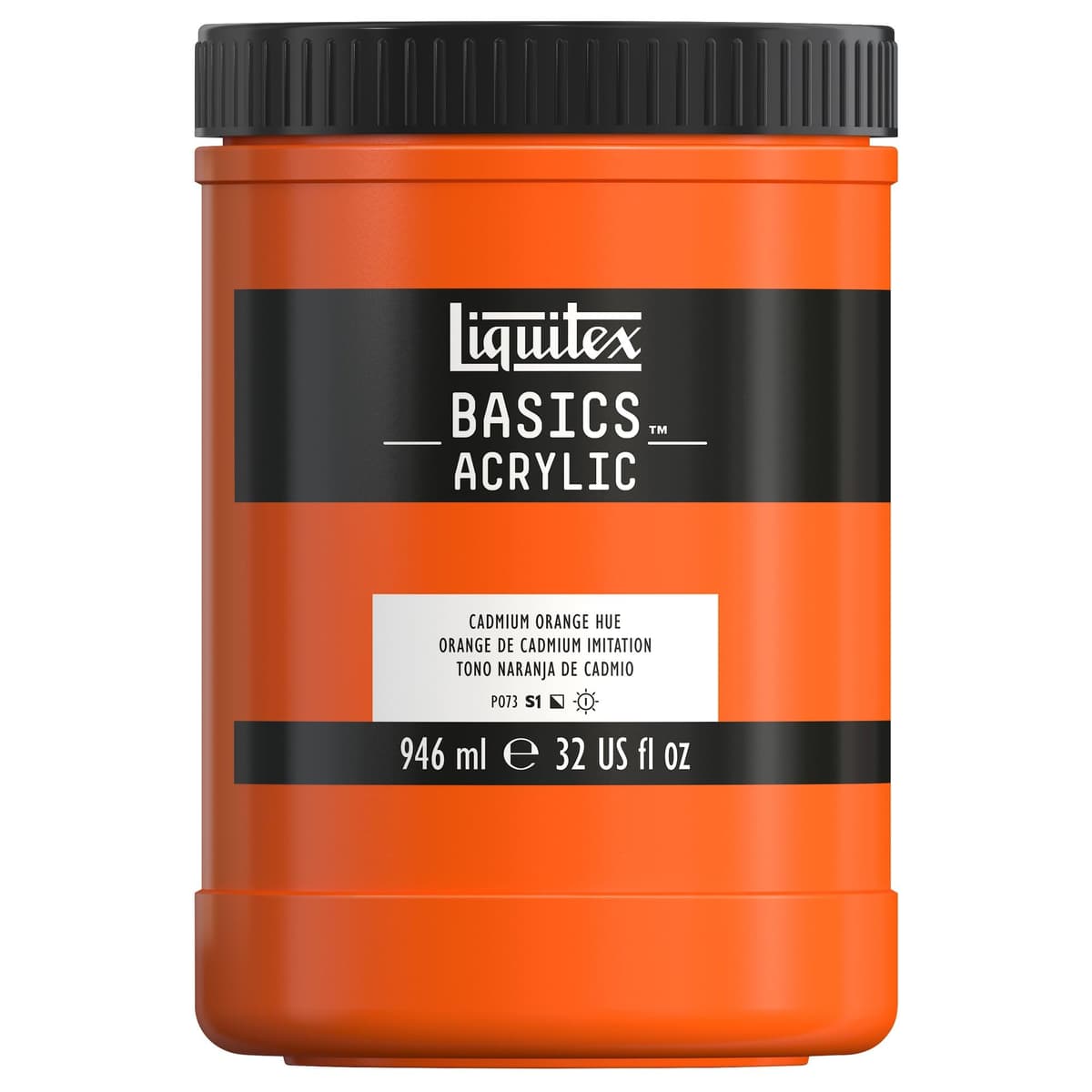 LIQUITEX Basics Acrylic Paint, Mars Black, 118 ml Tube — view 143