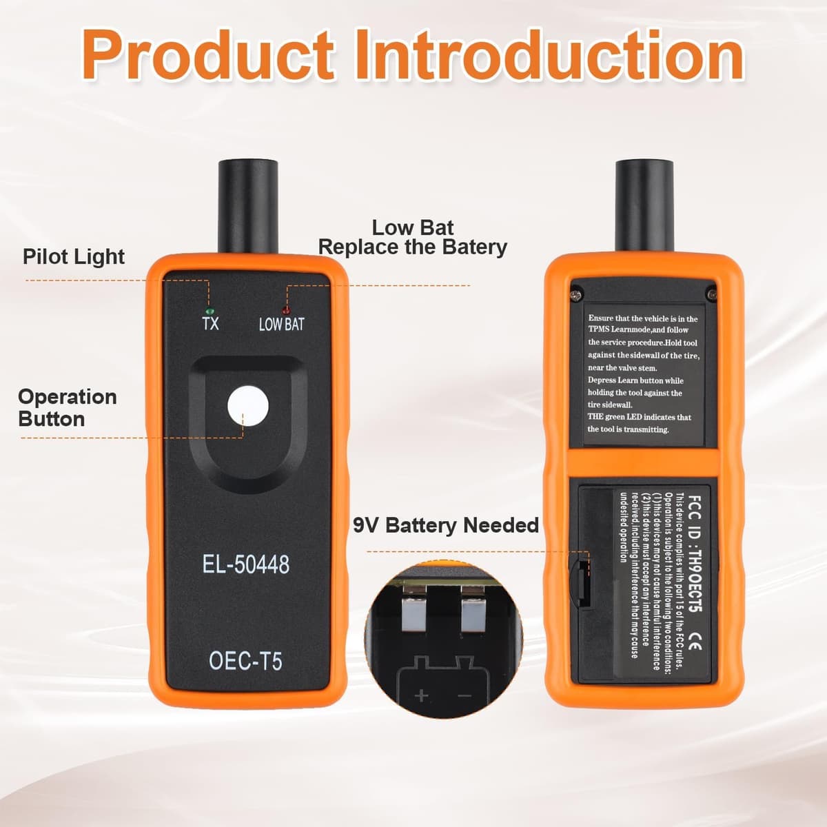 TPMS Reset Tool, Training System EL-50448 OEC-T5 Tyre Pressure Monitor, Accurate Measurement Tyre Pressure Reset Device System Programming for Astra, Insignia, Vauxhall, Opel, Ford and GM Vehicles — view 5