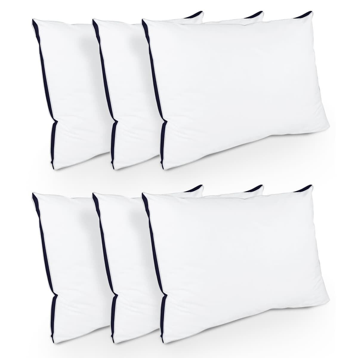 Utopia Bedding Pillows 2 Pack King Size, (Navy) Luxury Hotel Quality Pillows, Brushed Fabric, Bed Pillow for Back, Stomach or Side Sleepers - 20 x 36 inch / 50 x 90 cm — view 10