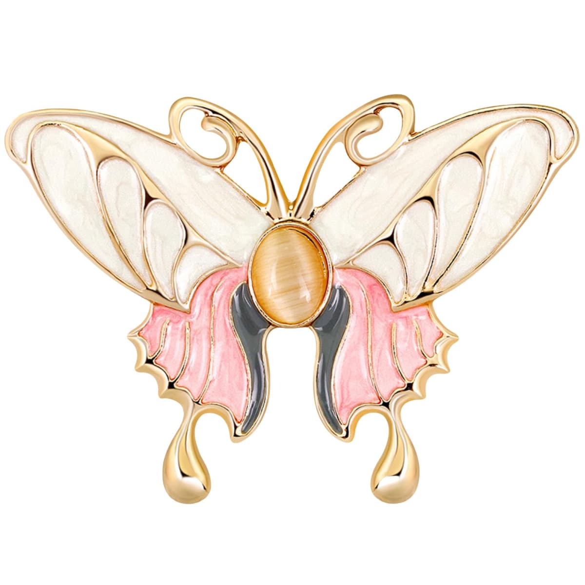 FAIRYGATE Gold Pin for Dress Brooch Crystal Pins Badge Enamel Lapel Brooches for Women Jewelry Decoration for Birthday Dating Party Anniversary UC31 — view 35