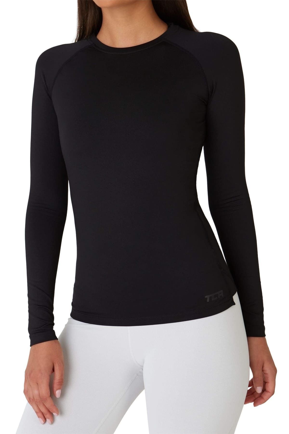 TCA Camiseta Termica Mujer Ajustada - Camiseta Térmica Mujer Manga Larga con Tecnología SuperThermal - Camisetas Termicas Compresión de Manga Larga para Running Gym Ciclismo — view 17