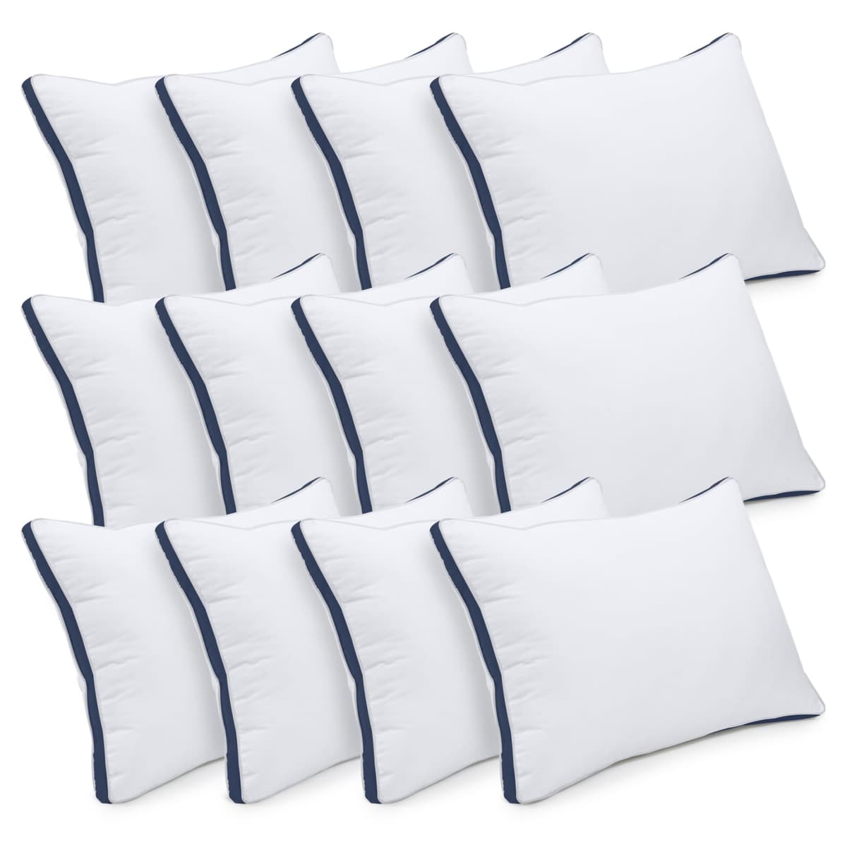 Utopia Bedding Pillows 2 Pack King Size, (Navy) Luxury Hotel Quality Pillows, Brushed Fabric, Bed Pillow for Back, Stomach or Side Sleepers - 20 x 36 inch / 50 x 90 cm — view 21