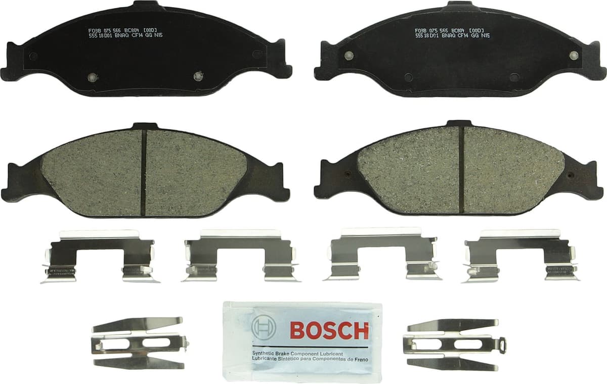 Bosch BC914 QuietCast Premium Ceramic Disc Brake Pad Set For: Acura ILX; Honda Accord, Civic, CR-V, Element, Fit, Front — view 190