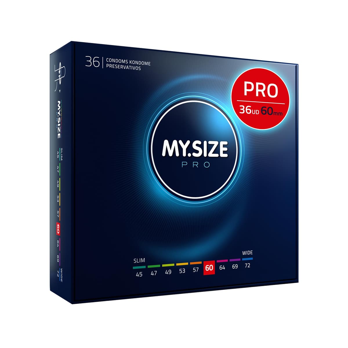 MY.SIZE PRO Condones ÉLITE, talla 5, 60 mm, XL, 10 piezas - Látex Vytex extra puro, fácil de abrir — view 11
