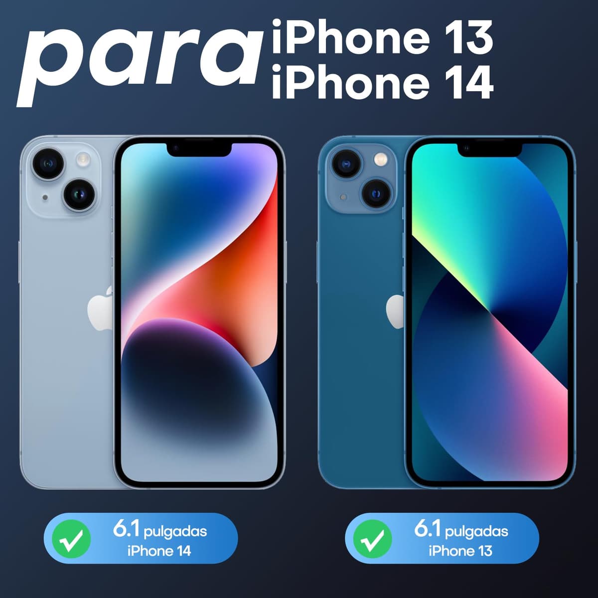 TAURI Funda para iPhone 13/iPhone 14, Compatible con MagSafe [No amarillea] con Vidrio Templado, Carcasa Nueva para iPhone 13/iPhone 14,Funda Ultra Fina antichoque - Transparente — view 2