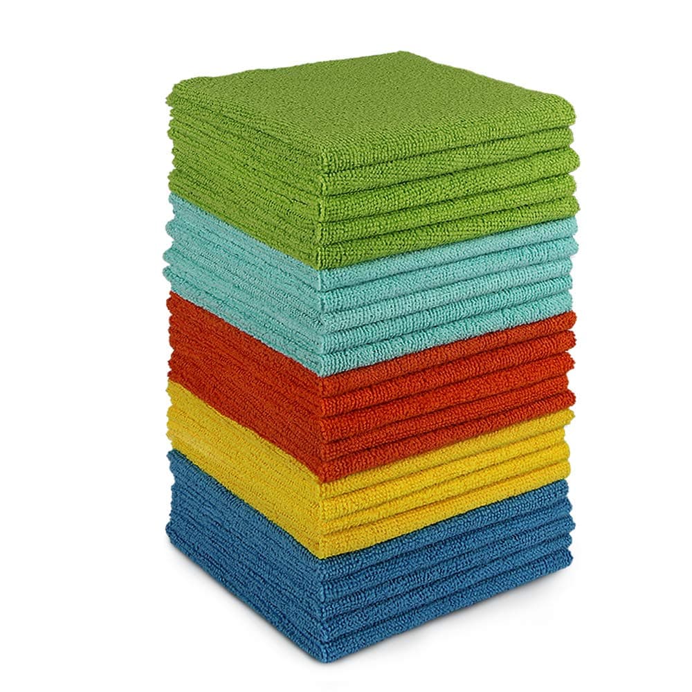 AIDEA Microfibre Cleaning Cloth, Microfibre Cleaning Cloth 24 Units 30 x 30 cm